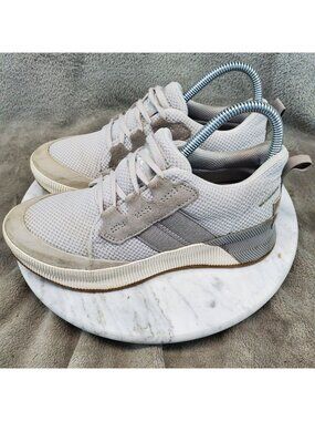 Sorel Shoes Womens Size 6 Out N About Gray Textile Sneakers *Read*